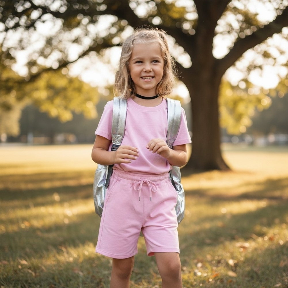 Girls' Pink Shorts Set SZ XL NWT